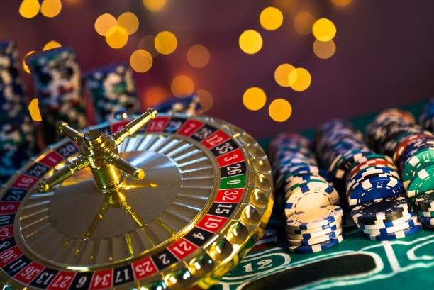 Live casino studio with multiple camera angles for baccarat and roulette table games
